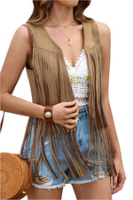 Faux Suede Hippie Western Vest (Adult)
