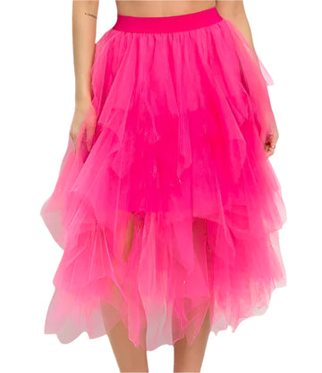 Customizable Sheer Tulle Mesh Fluff Skirt