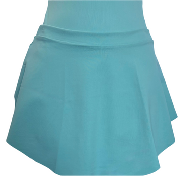 Ksenia Fabric Pull-On Skirt by Lulli LUB294 (Nile Blue)