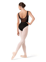 Ladies Bloch Corset Embroidered Tank Leotard L50002 (Black)