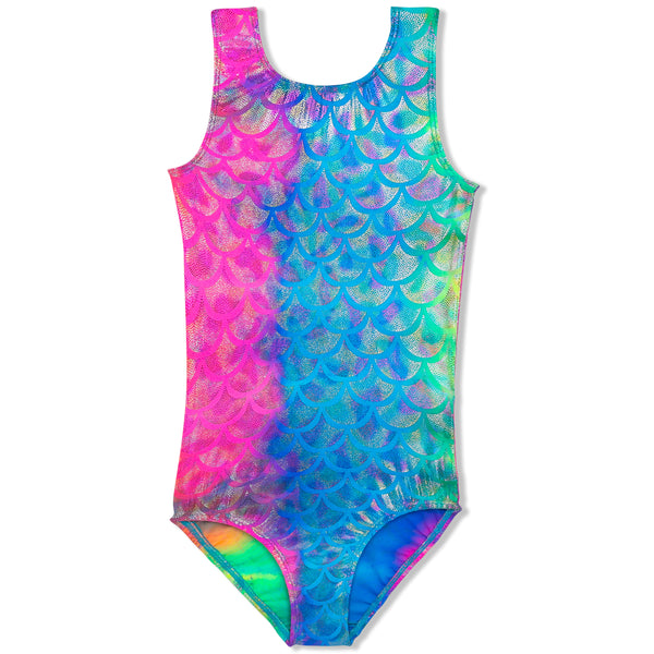 Mermaid Shadow Foil Gymnastics Leotard (Child)