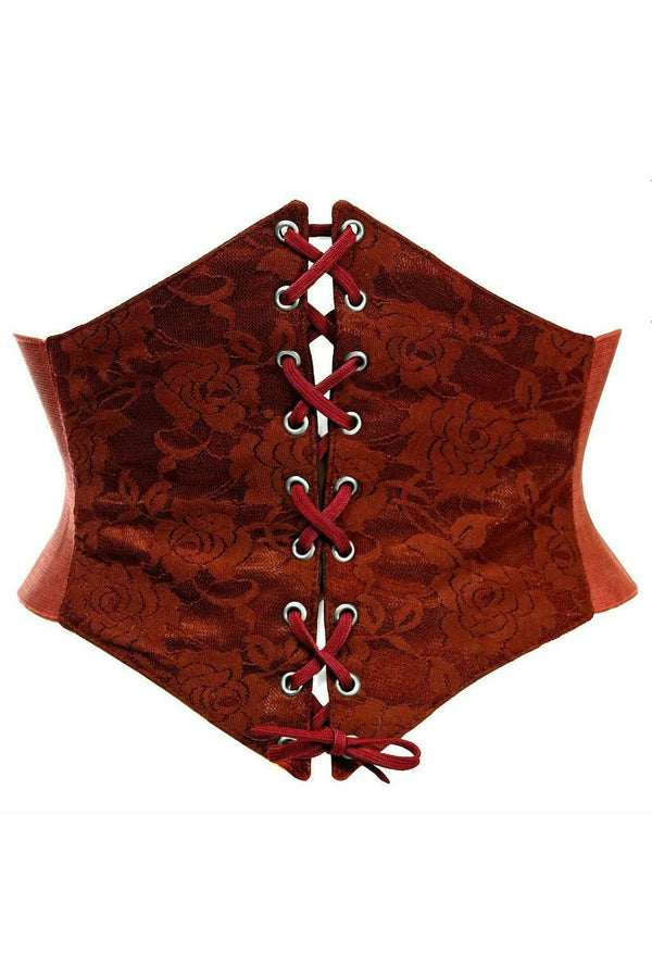 Wine Lace Waist Cincher