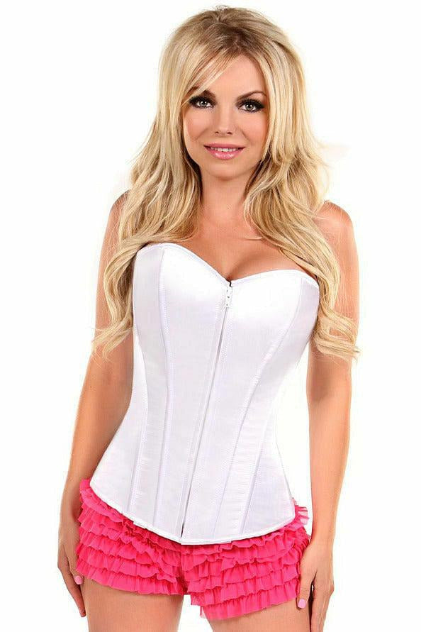 Lavish White Satin Corset