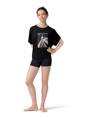 Ladies Mirella Vintage Print Tee M30003L (Black)