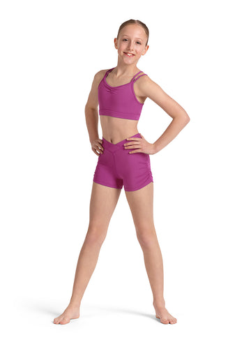 Girls Mirella Ruched Side Shorts M90002C (Magenta)