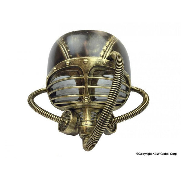 Distressed Gold Warrior Gas Mask
