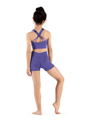 Girls Strap Detail Crop Top M752C (Tanzanite)