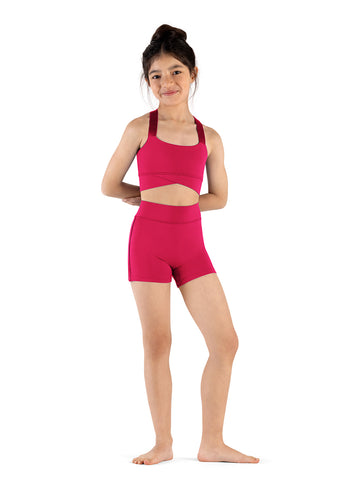 Girls Strap Detail Crop Top M752C (Watermelon)