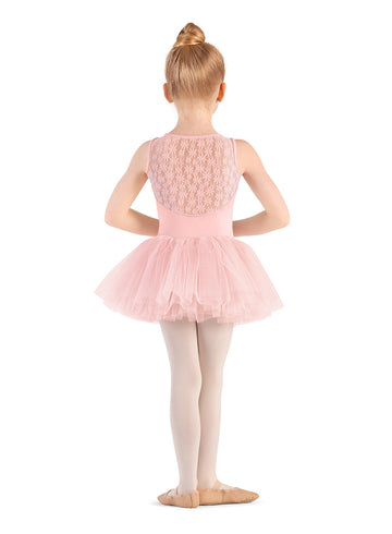 Girls Mirella Daisy Lace Tutu Dance Dress M492C (Pink)