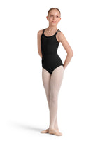 Girls Mirella Cross Back Camisole Leotard M70004C (Black)