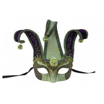 Máscara de mascarada de bufón