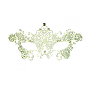 White Filigree Masquerade Mask