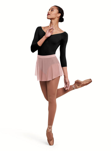 Adult Mesh Pull On Skirt R4211 (Lt Pink)