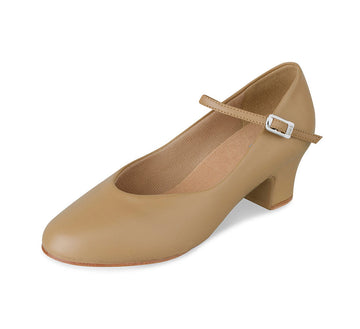Tan Broadway Low 1.5" Character by Bloch (Adult)