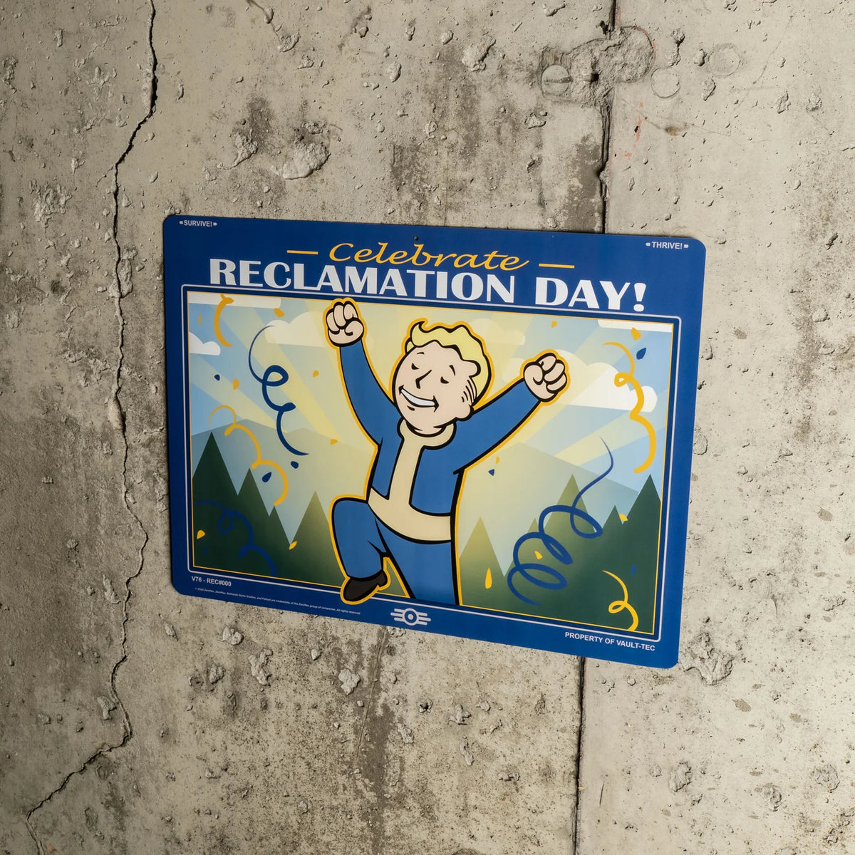 Fallout Reclamation Day Sign | A Chorus Line