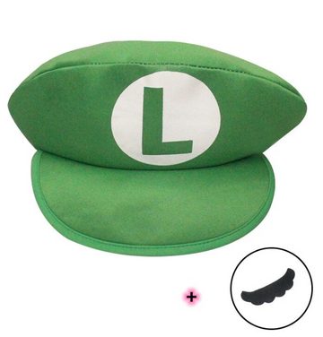 Green Plumber Hat & Stache