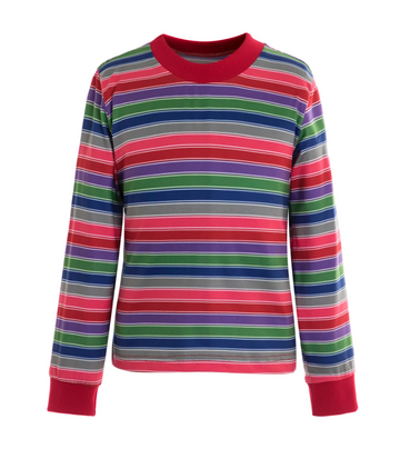Evil Doll Rainbow Striped Shirt (Adult)