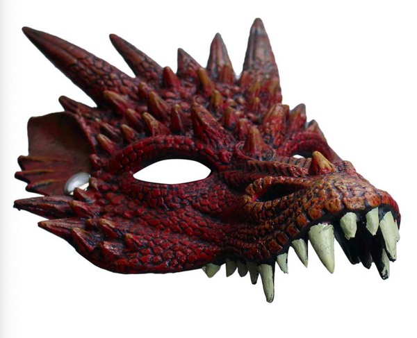 Rote Drachenmaske
