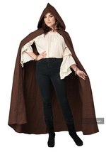 Brown Hooded Cloak (Adult)
