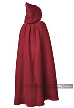 Burgundy Hooded Cloak (Adult)