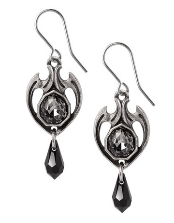 Midnight Memorial Dropper Earrings