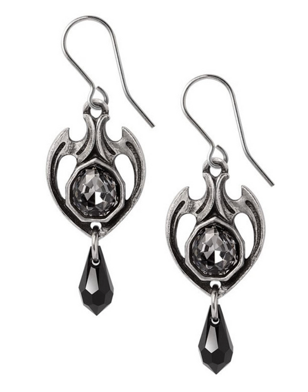 Midnight Memorial Dropper Earrings
