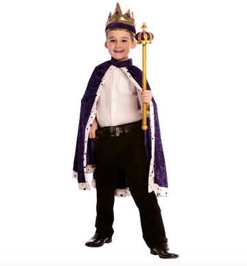 Child King Robe & Crown (Purple)