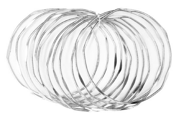 Wire Bangle Bracelets (Set of 12)