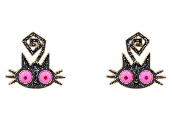 Glitter Cat Earrings