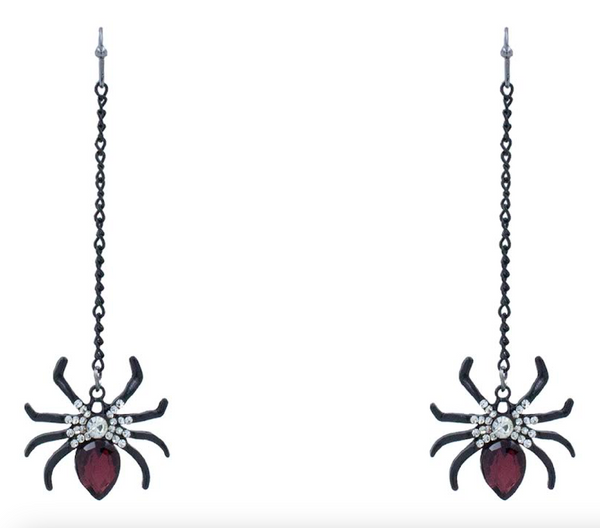 Dangling Spider Earrings
