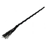 Fringed Black Masquerade Mask Handle