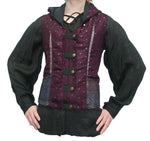 Deluxe Brocade Snap Hooded Vest (All Prints Unique)