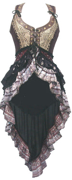 Deluxe Corset Overdress Tail Skirt (All Prints Unique)