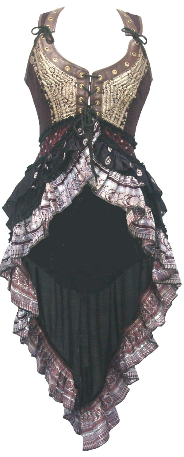 Deluxe Corset Overdress Tail Skirt (All Prints Unique)
