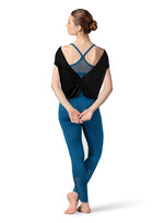 Ladies Boat Neck T-Shirt by Bloch Z3362 (Black)