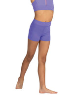 High Waist Booty Shorts (Child, Lavender)