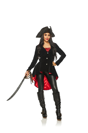Pirate Captain High-Low Jacket (Adult)