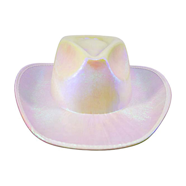 Iridescent Cowgirl Hat (White)