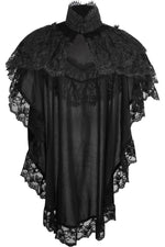 Tapered Velvet Lace Capelet