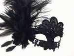 Feather Lace Venetian Mask