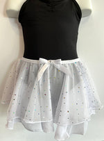 Crystal Sparkle Dance Skirt (White)