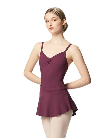 Ksenia Fabric Pull-On Skirt by Lulli LUB294 (Dusty Sky Blue)