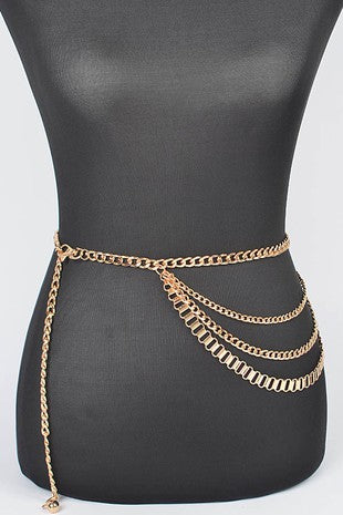 Layered Metal Chain Belt