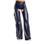 Black Fringe Chaps (Adult)