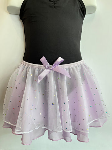 Crystal Sparkle Dance Skirt (Lavender)