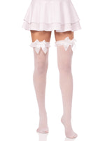 Lace Garter Sheer Striped Thigh High