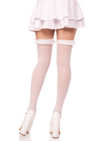 Lace Garter Sheer Striped Thigh High