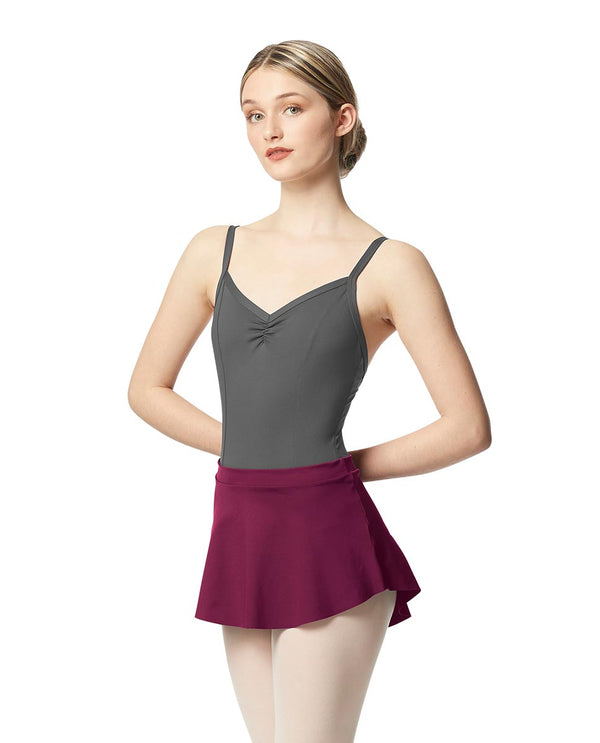 Ksenia Fabric Pull-On Skirt by Lulli LUB294 (Wine)