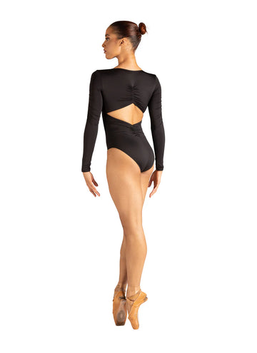 Rhode Long Sleeved Shirred Leotard (Adult)