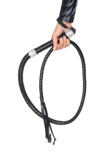 Vixen Rhinestone Handle Whip